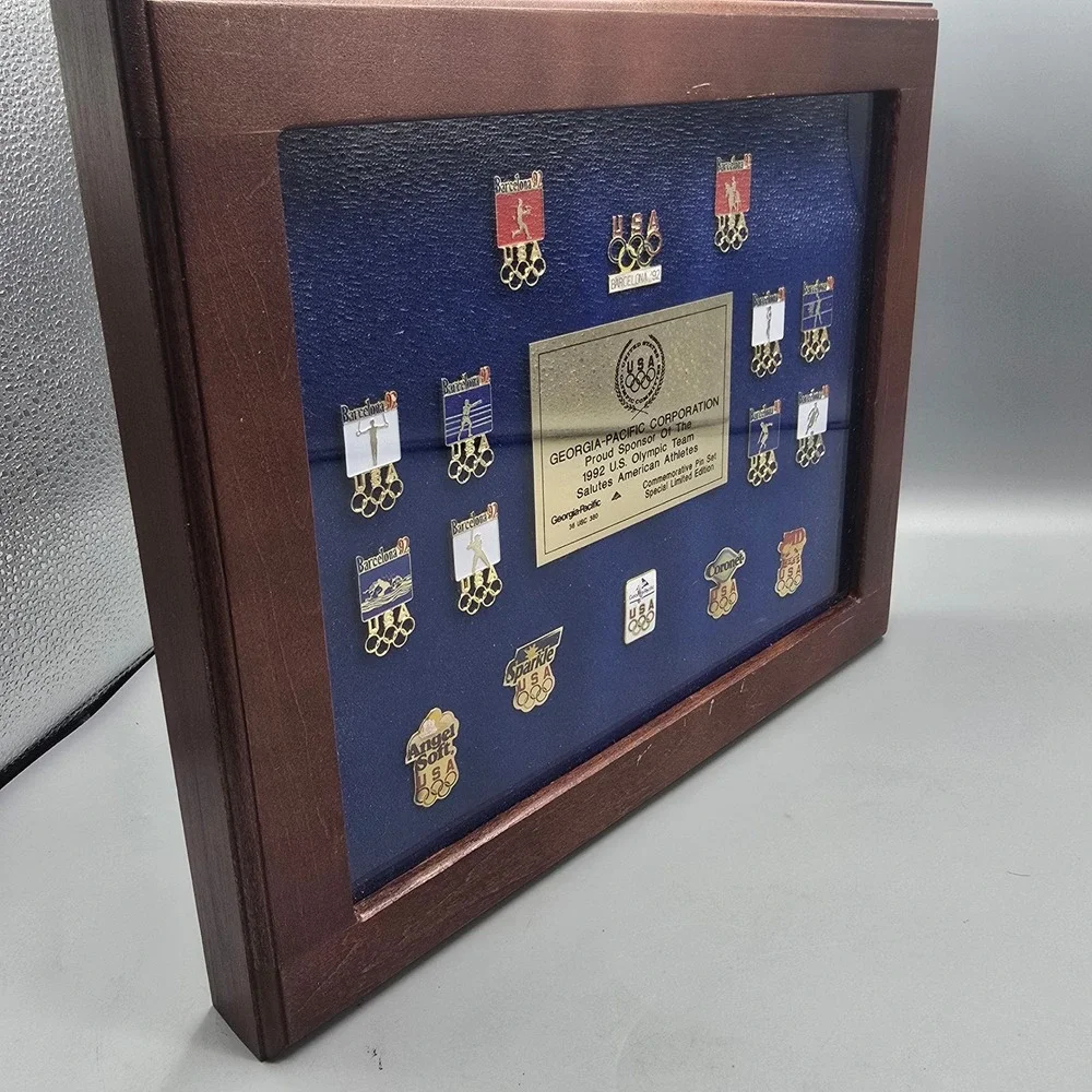 Georgia-Pacific 1992 US Olympic Team Barcelona Commemorative Pin Set Limited Ed
